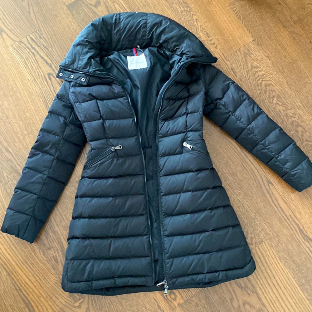 Moncler Flammette Hooded Coat